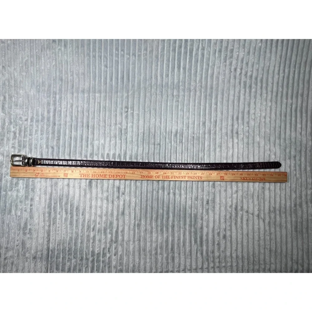 Guess Jeans Geniune Leather Youth Size M Belt Made In USA Vintage Thin 1